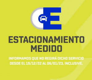 Suspenden el estacionamiento medido en Mercedes hasta el 6 de enero