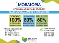 Moratoria 2021: últimos días para regularizar las deudas por tasas municipales vencidas